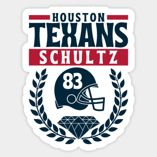 Houston Texans Schultz 83 American Football Sticker